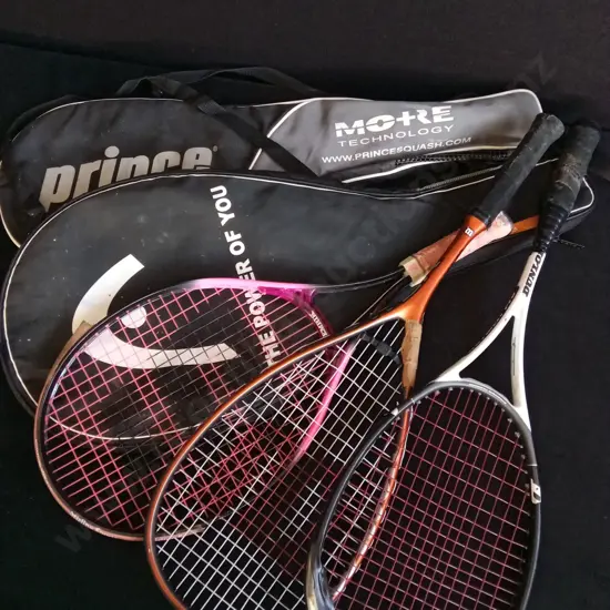 TENNIS BAGS AND RACQUETS