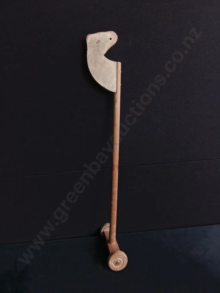VINTAGE WOODEN HOBBY HORSE TOY Image 1++