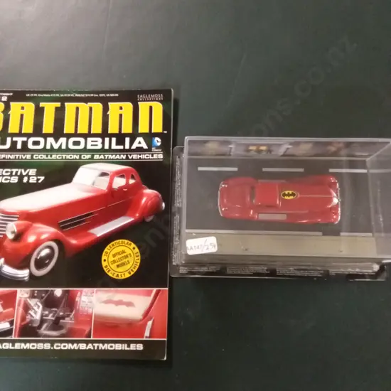 EAGLEMOSS BATMAN #12 BATMOBILE 1:43 PACKAGED  PLUS CORRESPONDING MAGAZINE