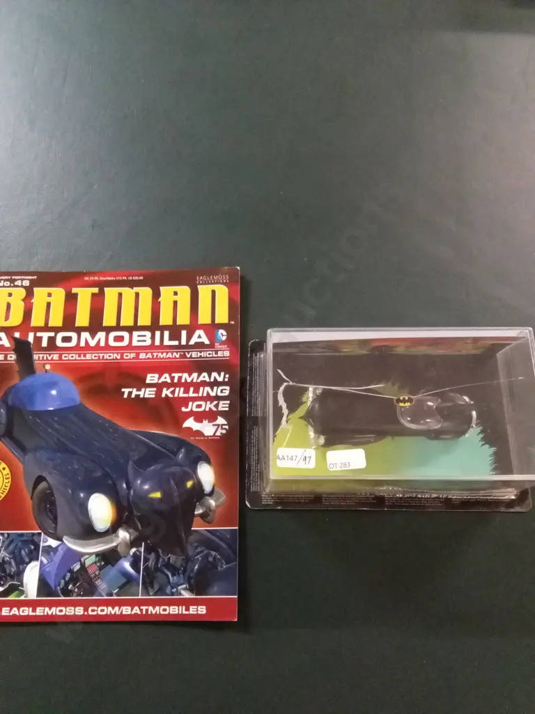 EAGLEMOSS BATMAN AUTOMOBILIA #46 BATMAN: THE KILLING JOKE 1:43 PACKAGED PLUS CORRESPONDING MAGAZINE Image 1++