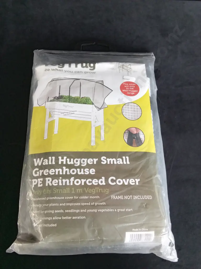 WALL HUGGER SMALL GREENHOUSE PE REINFORCED COVER Image 1++