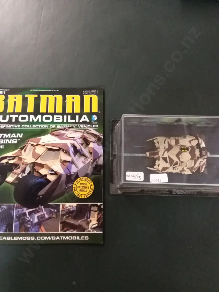 EAGLEMOSS BATMAN BATMOBILE THE DARK NIGHT RIDES MOVIE BANE TUMBLE 1:43 PACKAGED  PLUS CORRESPONDING MAGAZINE Image 1++