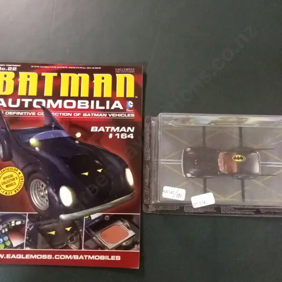 EAGLEMOSS BATMAN AUTOMOBILIA #164 BATMAN 1:43 PACKAGED PLUS CORRESPONDING MAGAZINE