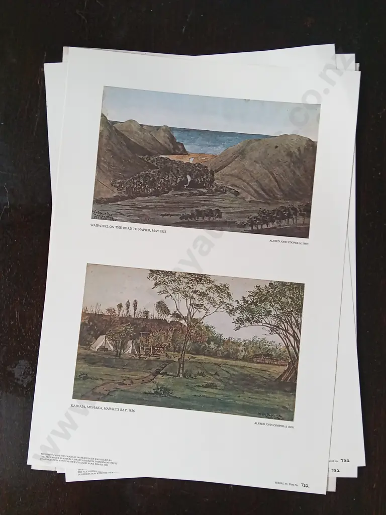 3 VINTAGE PRINTS BY ALFRED JOHN COOPER, THE ALEXANDER TURNBULL LIBRARY RESEARCH ENDOWMENT TRUST 1980 Image 1++