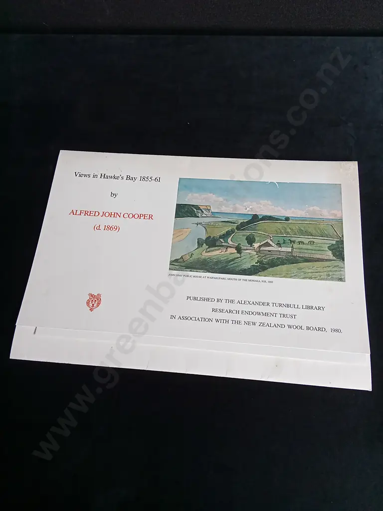 3 VINTAGE PRINTS BY ALFRED JOHN COOPER, THE ALEXANDER TURNBULL LIBRARY RESEARCH ENDOWMENT TRUST 1980 Image 1++
