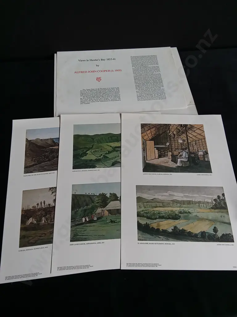 3 VINTAGE PRINTS BY ALFRED JOHN COOPER, THE ALEXANDER TURNBULL LIBRARY RESEARCH ENDOWMENT TRUST 1980 Image 1++