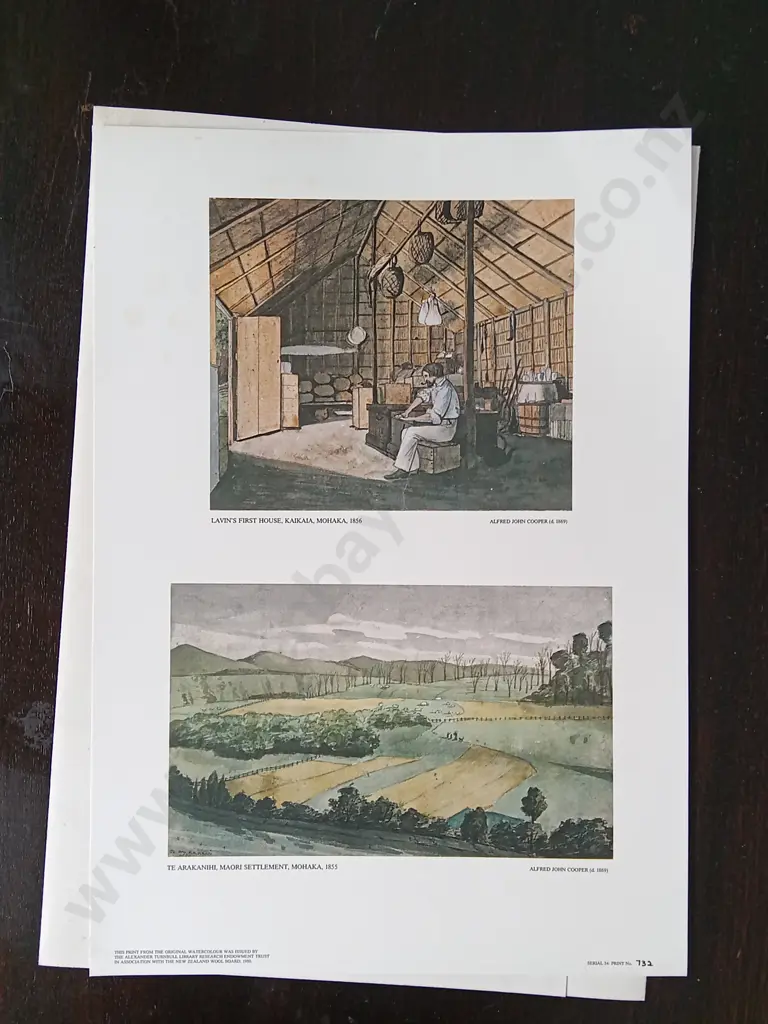 3 VINTAGE PRINTS BY ALFRED JOHN COOPER, THE ALEXANDER TURNBULL LIBRARY RESEARCH ENDOWMENT TRUST 1980 Image 1++