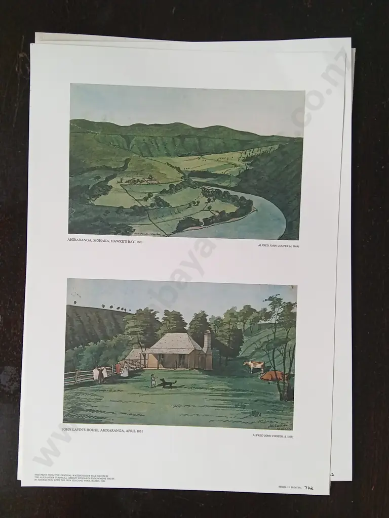 3 VINTAGE PRINTS BY ALFRED JOHN COOPER, THE ALEXANDER TURNBULL LIBRARY RESEARCH ENDOWMENT TRUST 1980 Image 1++