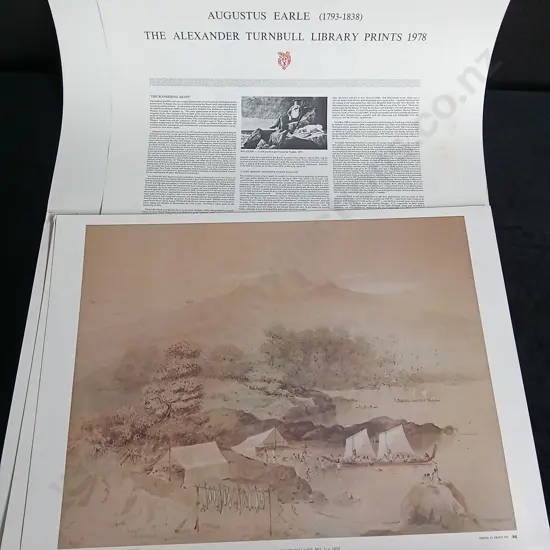 3 VINTAGE PRINTS BY AUGUSTUS EARLE, THE ALEXANDER TURNBULL LIBRARY PRINTS 1978
