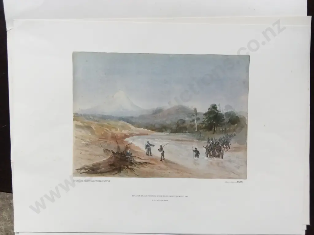 3 VINTAGE PRINTS BY LIEUTENANT E. A. WILLIAMS, THE ALEXANDER TURNBULL LIBRARY PRINTS 1980 Image 1++