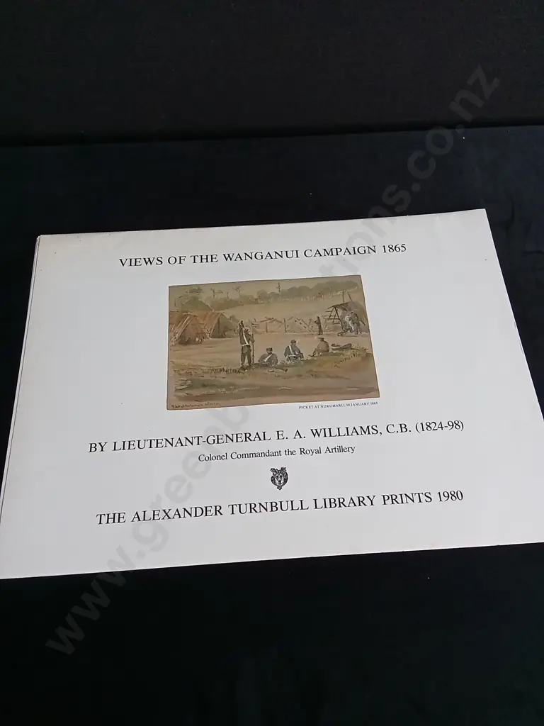 3 VINTAGE PRINTS BY LIEUTENANT E. A. WILLIAMS, THE ALEXANDER TURNBULL LIBRARY PRINTS 1980 Image 1++