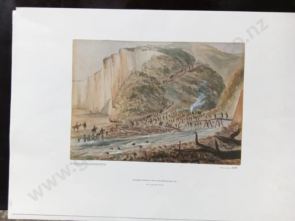 3 VINTAGE PRINTS BY LIEUTENANT E. A. WILLIAMS, THE ALEXANDER TURNBULL LIBRARY PRINTS 1980 Image 1++