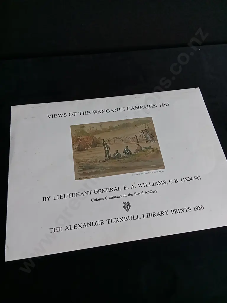 3 VINTAGE PRINTS BY LIEUTENANT E. A. WILLIAMS, THE ALEXANDER TURNBULL LIBRARY PRINTS 1980 Image 1++