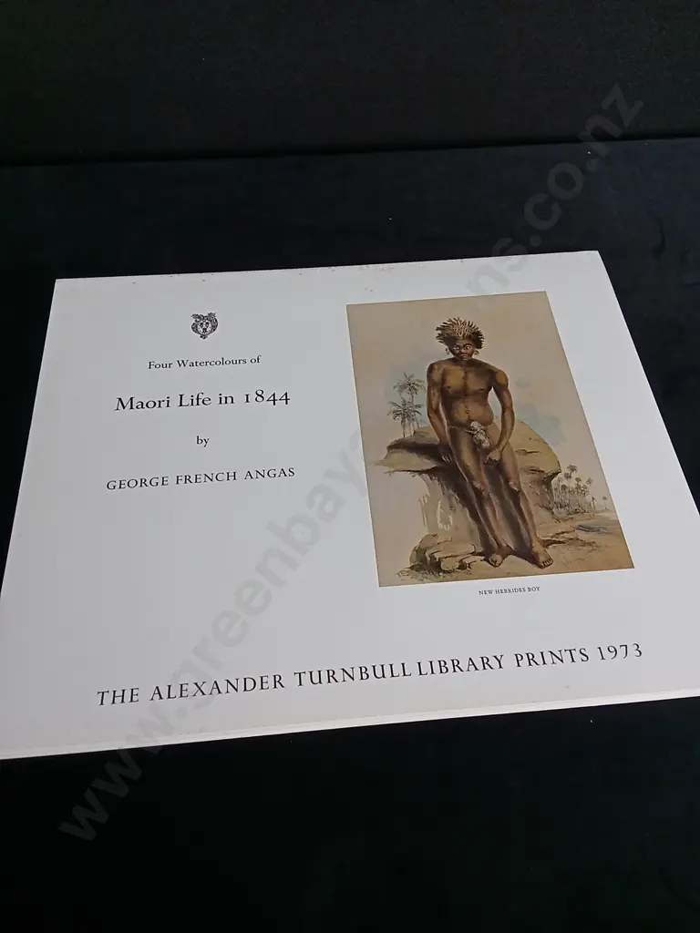 4 VINTAGE PRINTS BY GEORGE FRENCH ANGAS, THE ALEXANDER TURNBULL LIBRARY PRINTS 1973 Image 1++