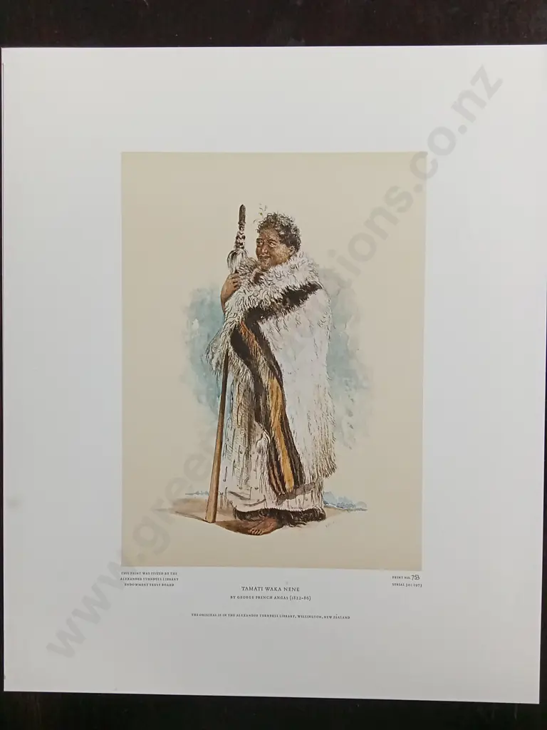 4 VINTAGE PRINTS BY GEORGE FRENCH ANGAS, THE ALEXANDER TURNBULL LIBRARY PRINTS 1973 Image 1++