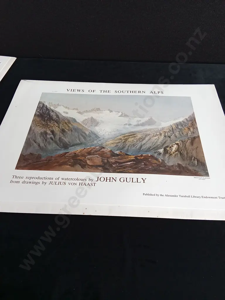 3 VINTAGE PRINTS BY JOHN GULLY, THE ALEXANDER TURNBULL LIBRARY ENDOWMENT TRUST Image 1++