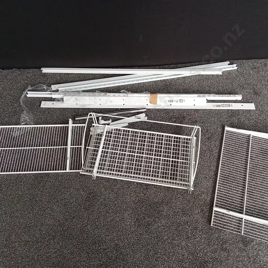 ELFA WALL MOUNTS AND DRAW SLIDES WITH SHELVING
