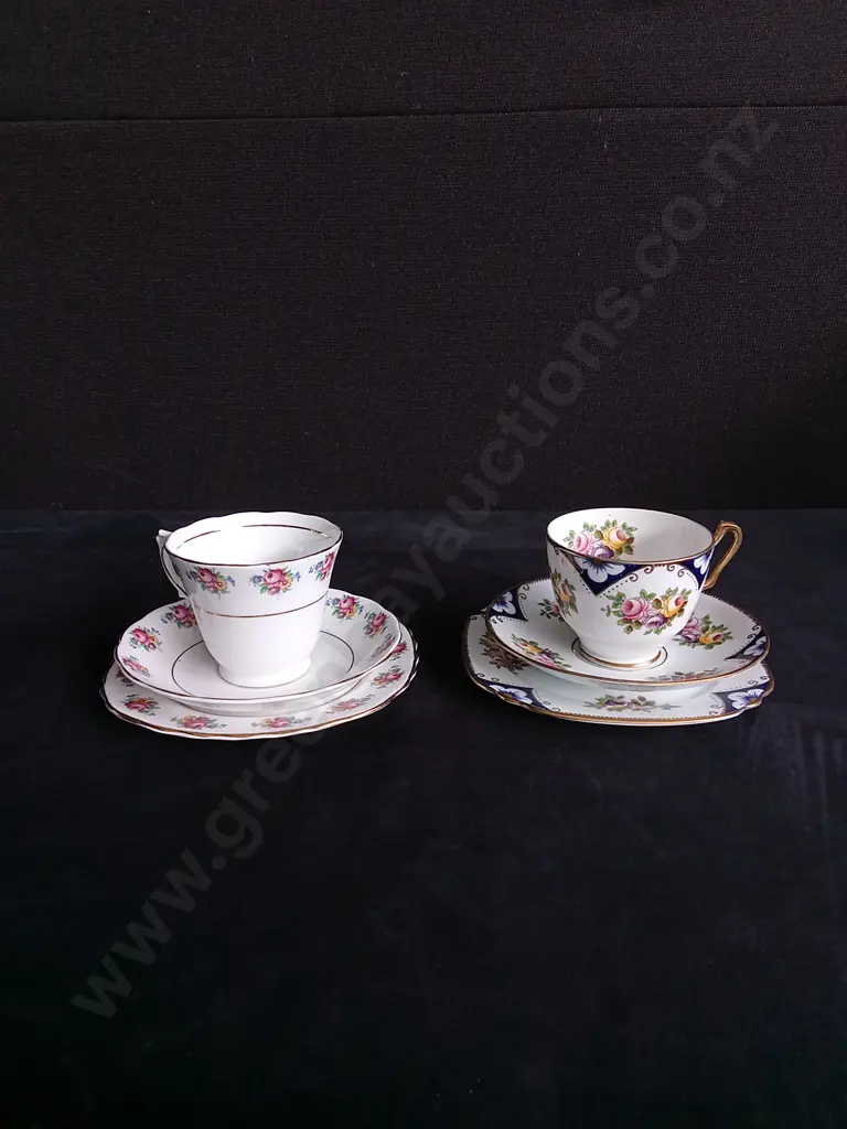 2 TEA CUP AND SAUCERS SETS Image 1++