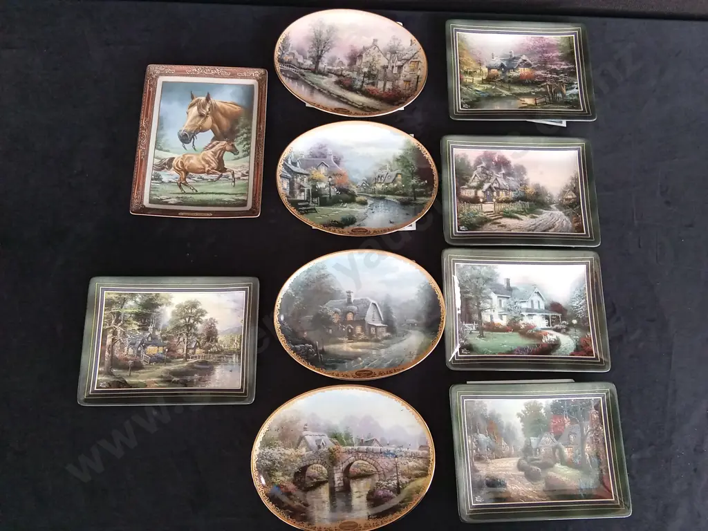 10 AUTHENTIC BRADFORD EXCHANGE PLATES Image 1++