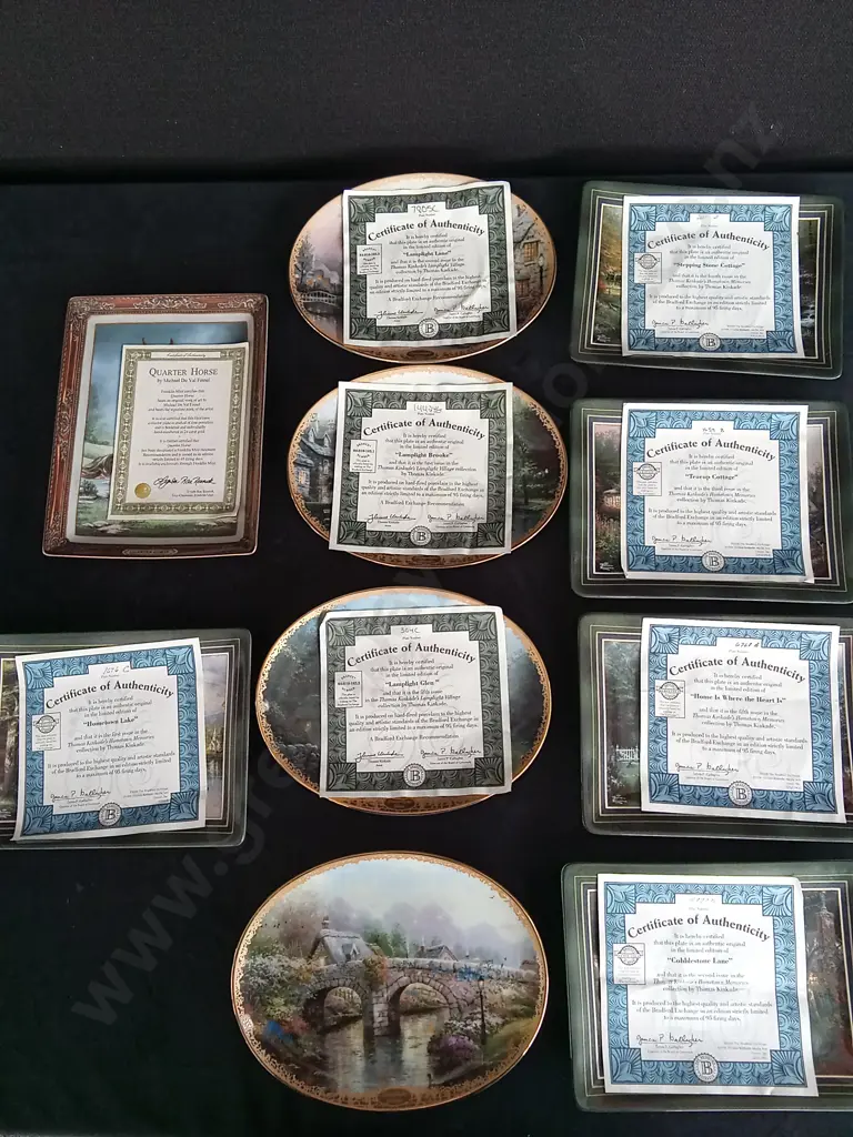 10 AUTHENTIC BRADFORD EXCHANGE PLATES Image 1++