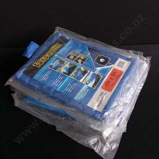 6 PIECES BRAND NEW TARPS