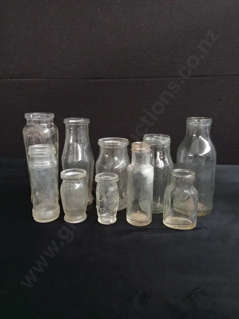 10 PIECES GLASS BOTTLES Image 1++