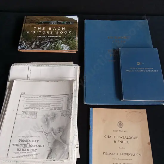 MAPS, ATLAS AND BACH VISITORS BOOKS