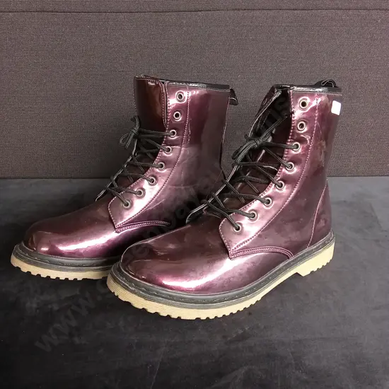 SIZE 11 PURPLE BOOTS