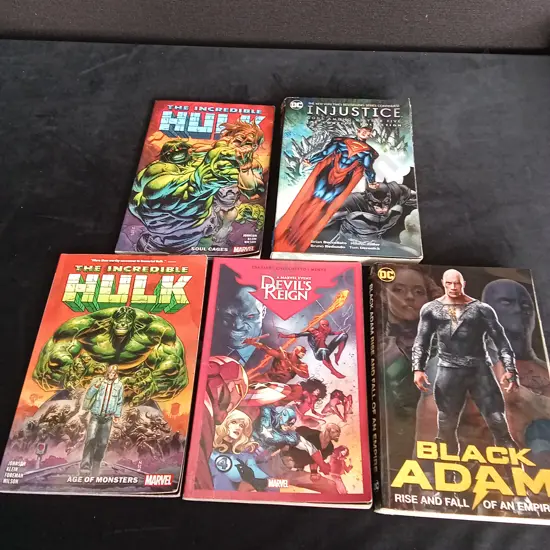 5 MARVEL AND DC BOOKS