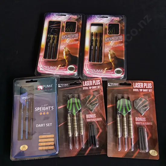 5 BRAND NEW PACKS OF DARTS