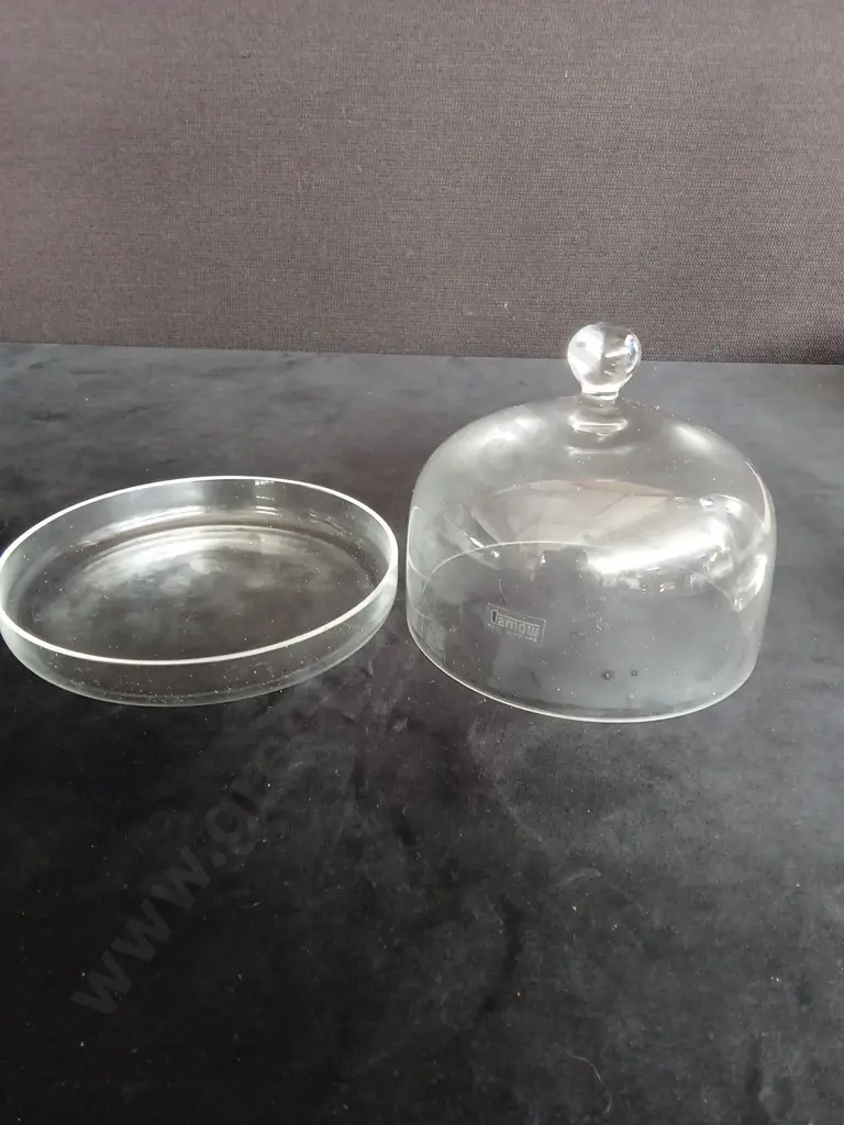 GLASS DECANTER CHAMPAGNE GLASS VASE AND STUDIO CHRYSANTHEMUM FROSTED PLATTER AND BOWL Image 1++