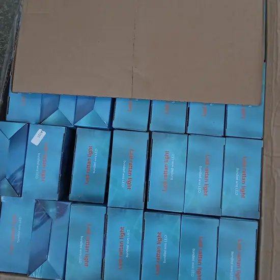 BOX OF LED RATTAN LIGHTS
