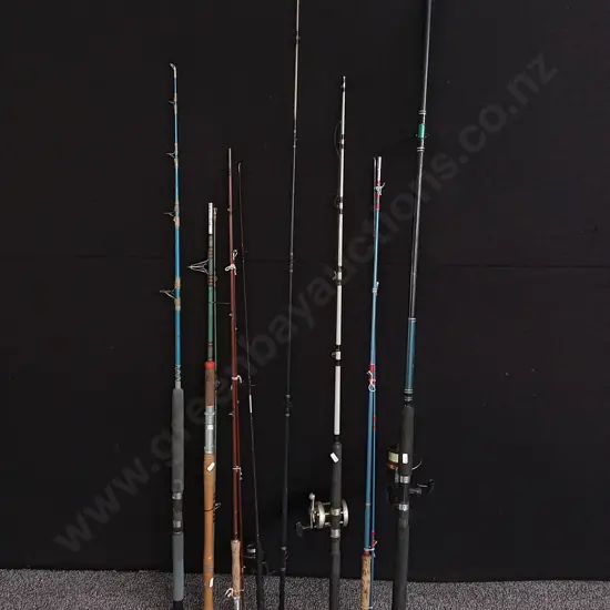 8 FISHING RODS