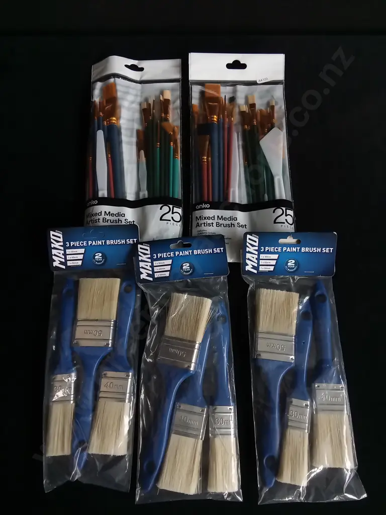 5 PACKS BRAND NEW PAINT BRUSHES Image 1++