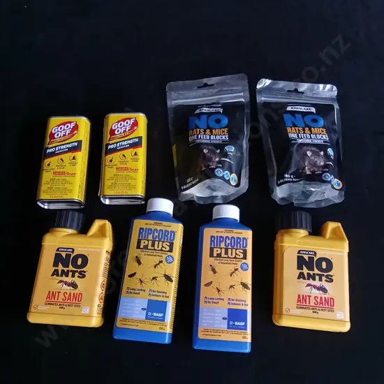 8 PIECES PEST CONTROL PRODUCTS BRAND NEW