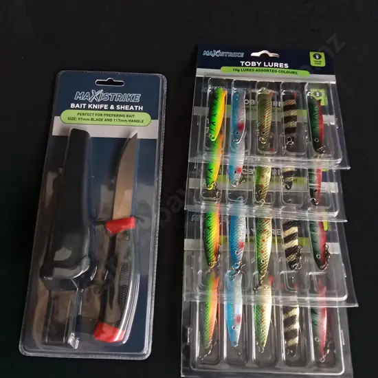 BRAND NEW TOBY LURES AND BAIT KNIFE