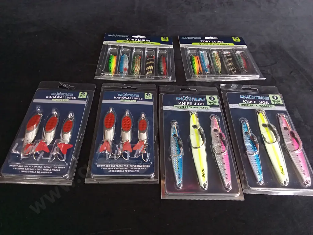 6 PACKS OF MAXISTRIKE FISHING LURES Image 1++