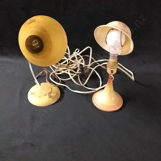 VINTAGE TABLE LAMPS - NOT TESTED