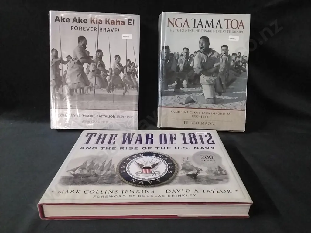 3 X QUALITY MAORI HISTORY HARDBACK BOOKS, NGA TAMA TOA, AKE AKE KIA KAHA E! & THE WAR OF 1812 Image 1++