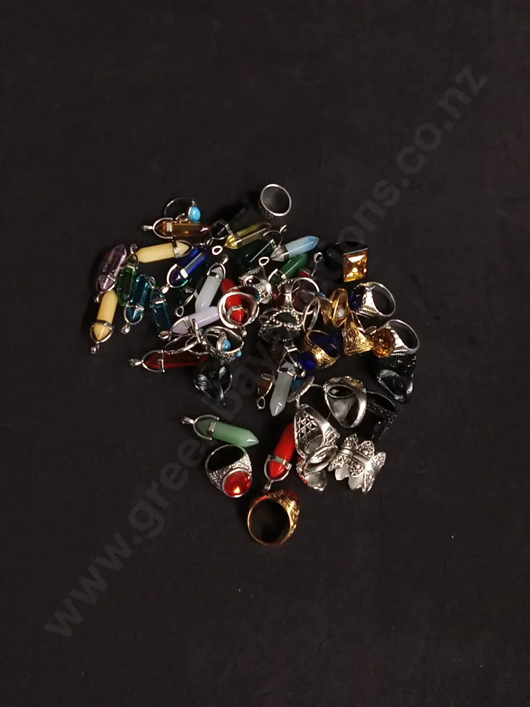 MIX OF PENDANTS AND RINGS Image 1++
