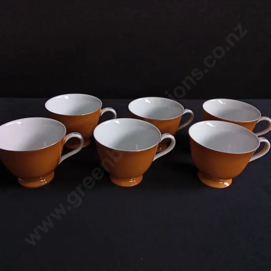 6 PIECES VINTAGE YAMATO FINE CHINA TEA CUPS