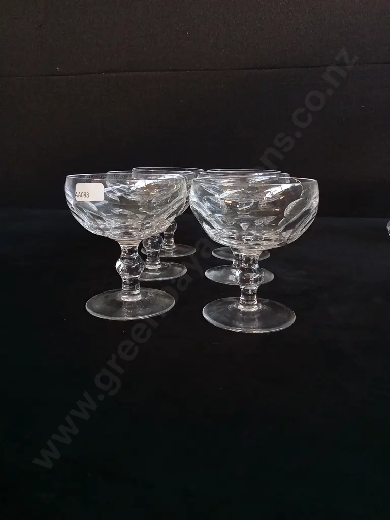 WATERFORD CRYSTAL 6 PIECES CHAMPAGNE COUPES SET Image 1++