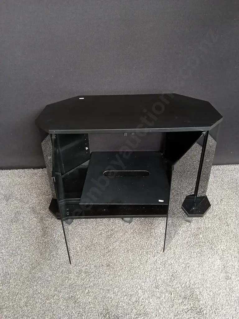BLACK CORNER TV STAND L85CM D49CM H54CM Image 1++