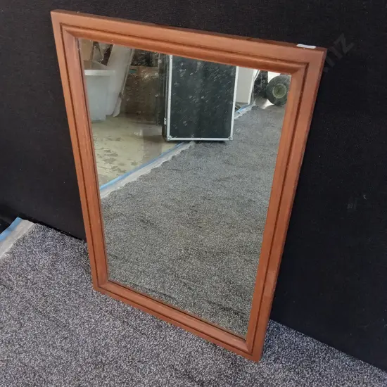 WOODEN FRAMED MIRROR