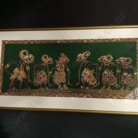 FRAMED INDONESIAN BATIK ARTWORK