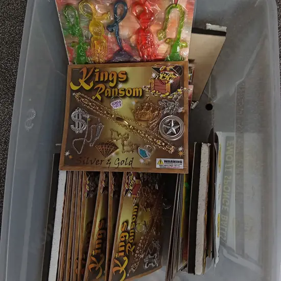 BOX OF STOCK FOR GUMBALL/TOY VENDING MACHINE