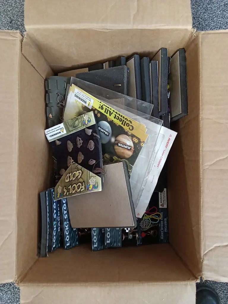 BOX OF STOCK FOR GUMBALL/TOY VENDING MACHINE, COSTUME JEWELLERY Image 1++
