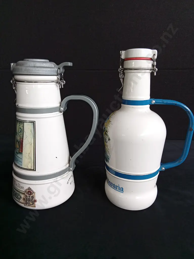 GERMAN ALTENMÜSTER BRAUER BEER STEIN AND 1 LITER GERMAN BEER BOTTLE Image 1++