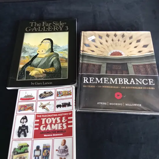3 ASSORTED BOOKS