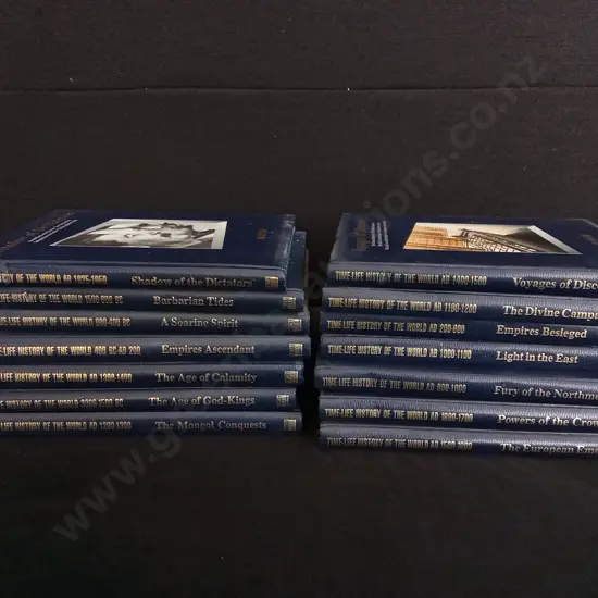14 PIECES COLLECTION OF TIME-LIFE HISTORY OF THE WORLD HARDCOVER BOOKS